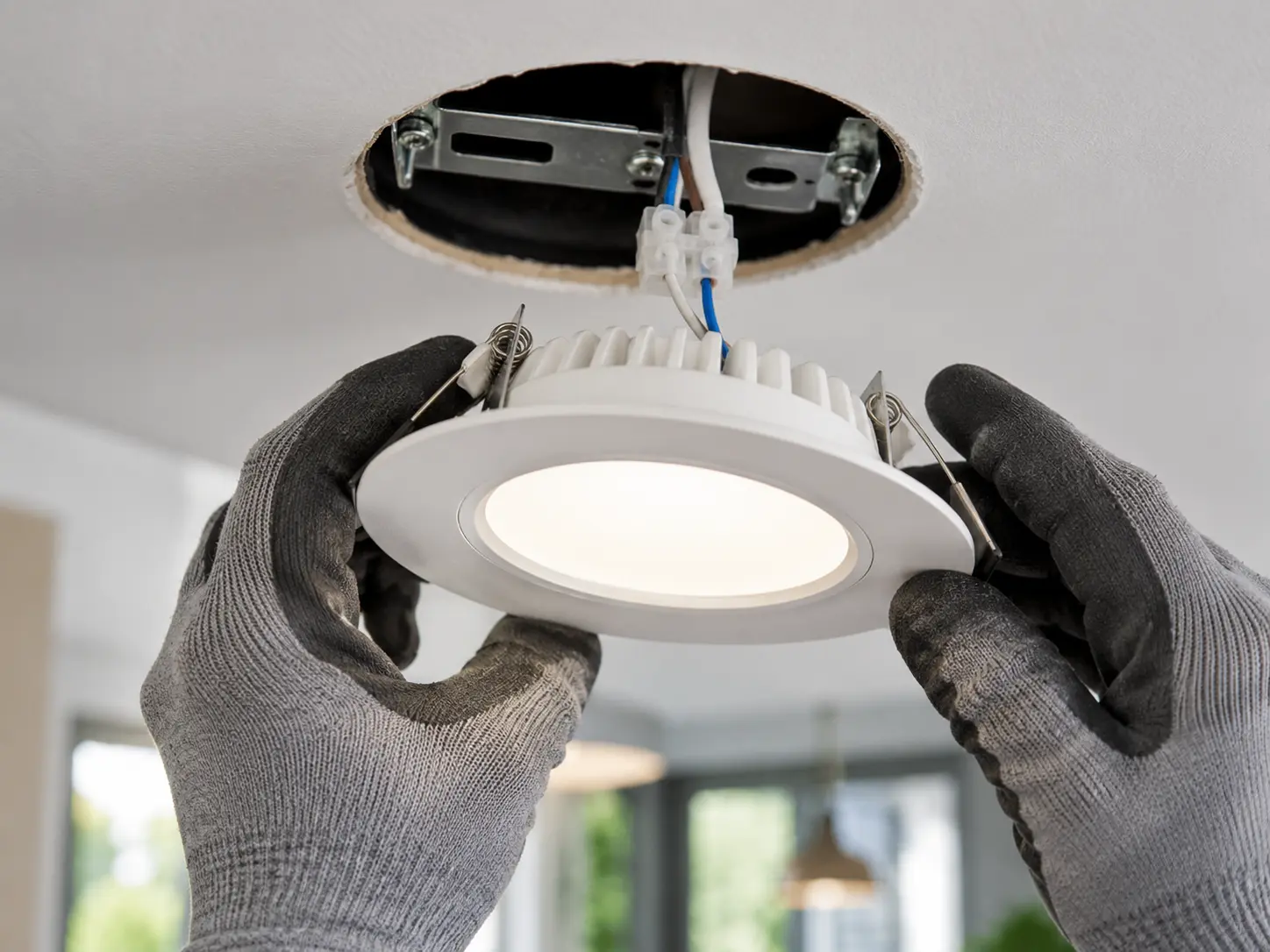 LED lighting installation by electricians in Welland Ontario